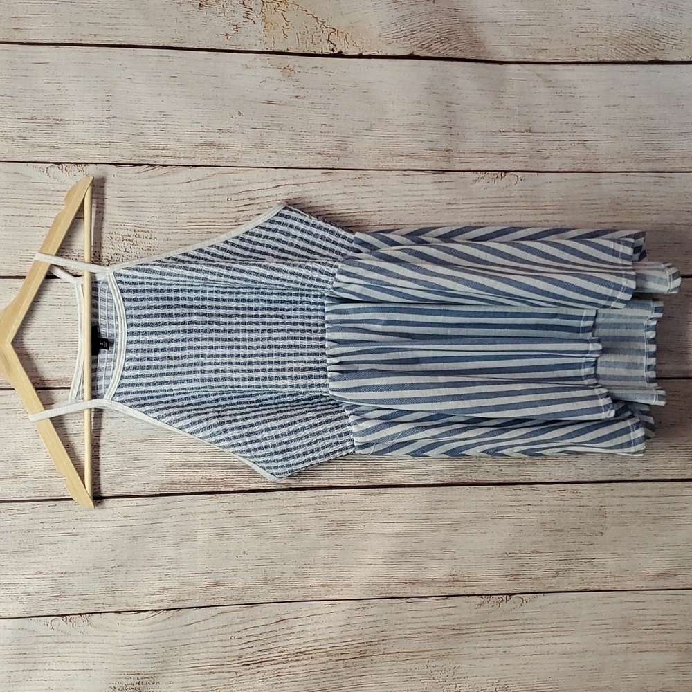 Torrid Blue & White Striped Tank - Size 2X